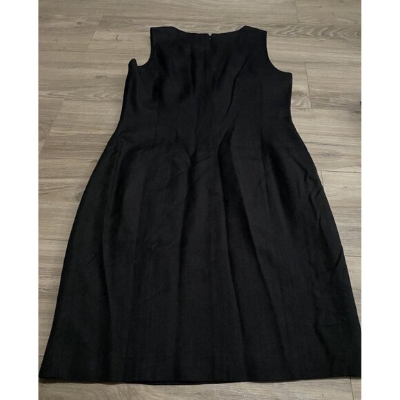 Women's PREVIEW COLLECTION BLACK SLEEVELESS DRESS Size 10 MIDI Chic - Picture 12 of 15